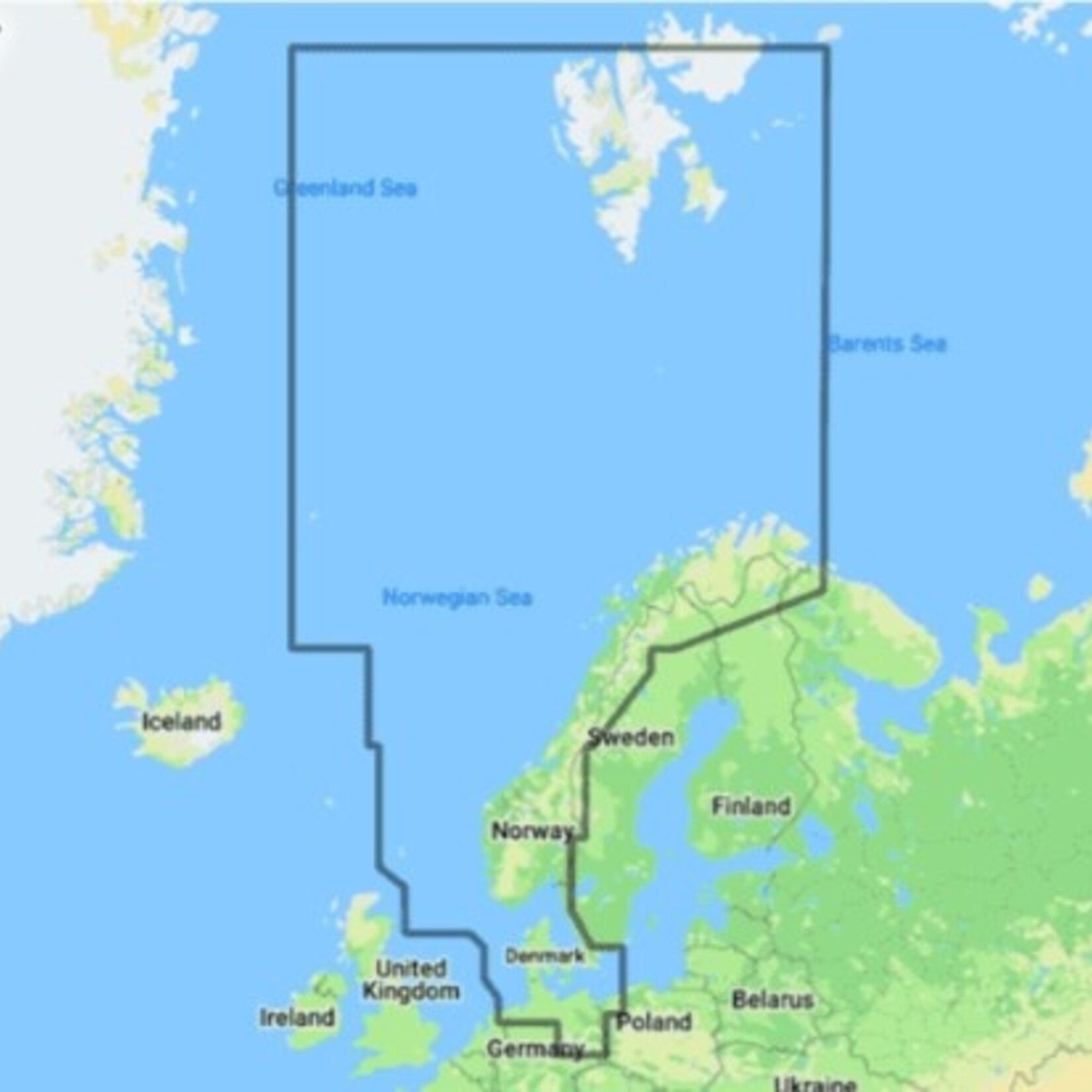 C-MAP REVEAL - North Sea & Denmark