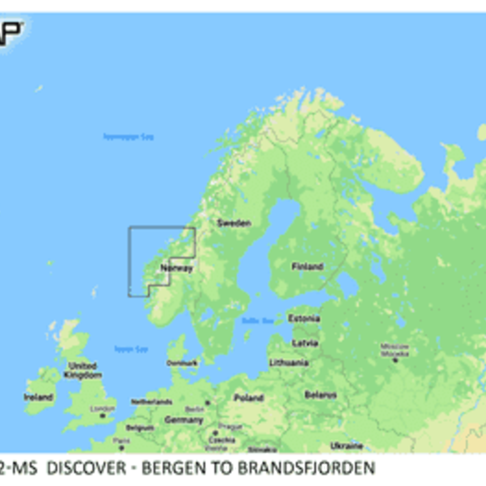 C-MAP DISCOVER - Bergen to Brandsfjorden