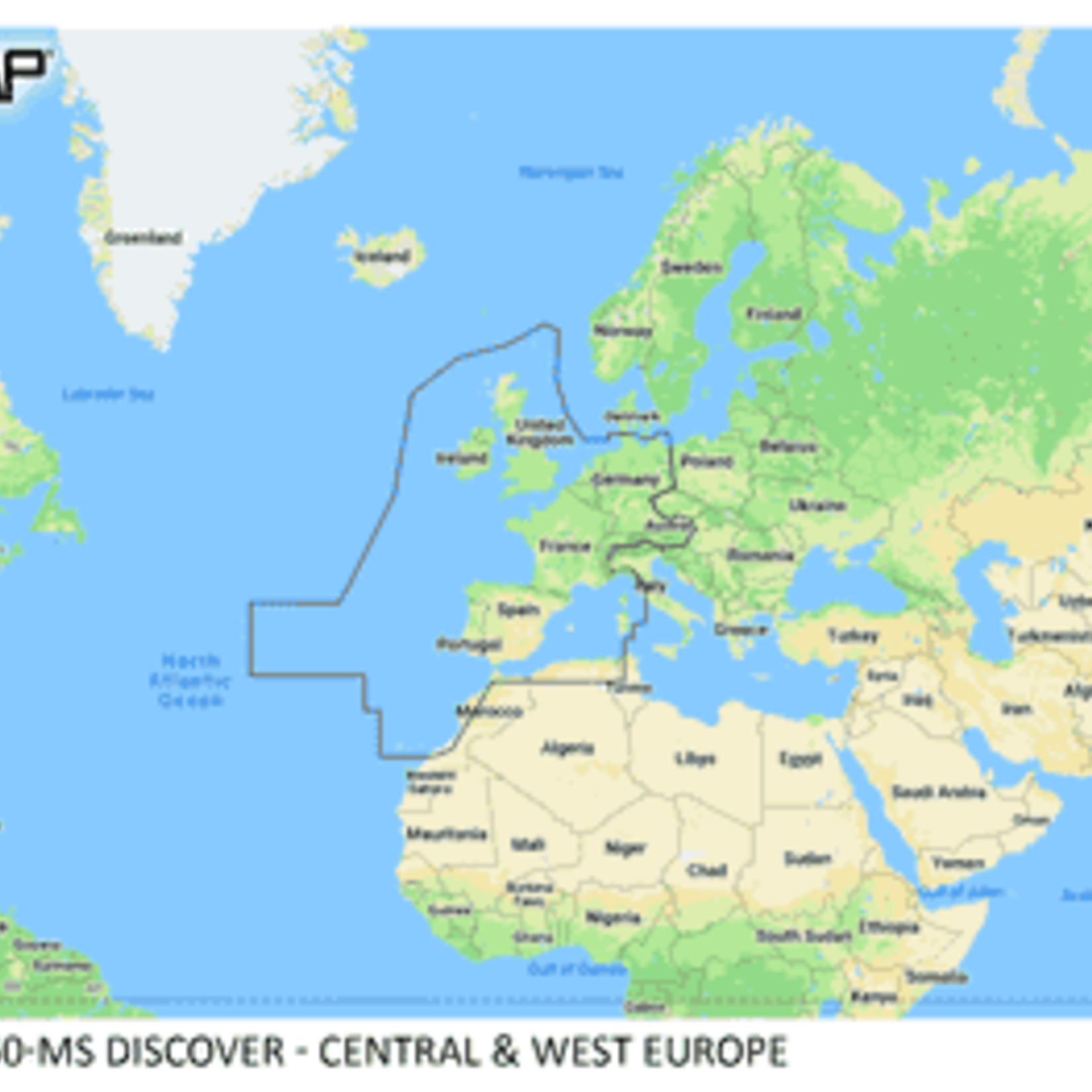 C-MAP DISCOVER-CENTRAL & WEST EUROPE CONTINENTAL