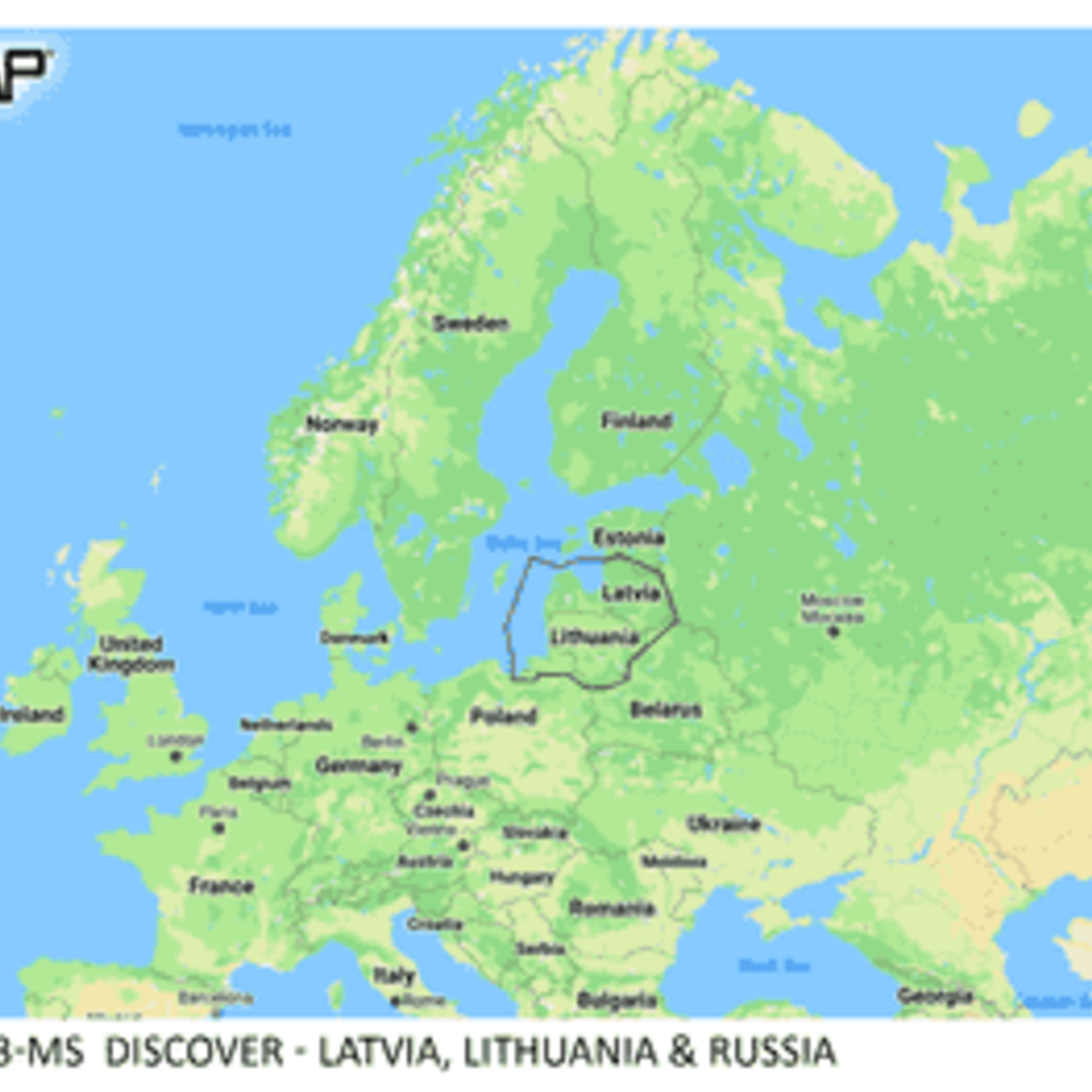 C-MAP DISCOVER - Latvia, Lithuania & Russia