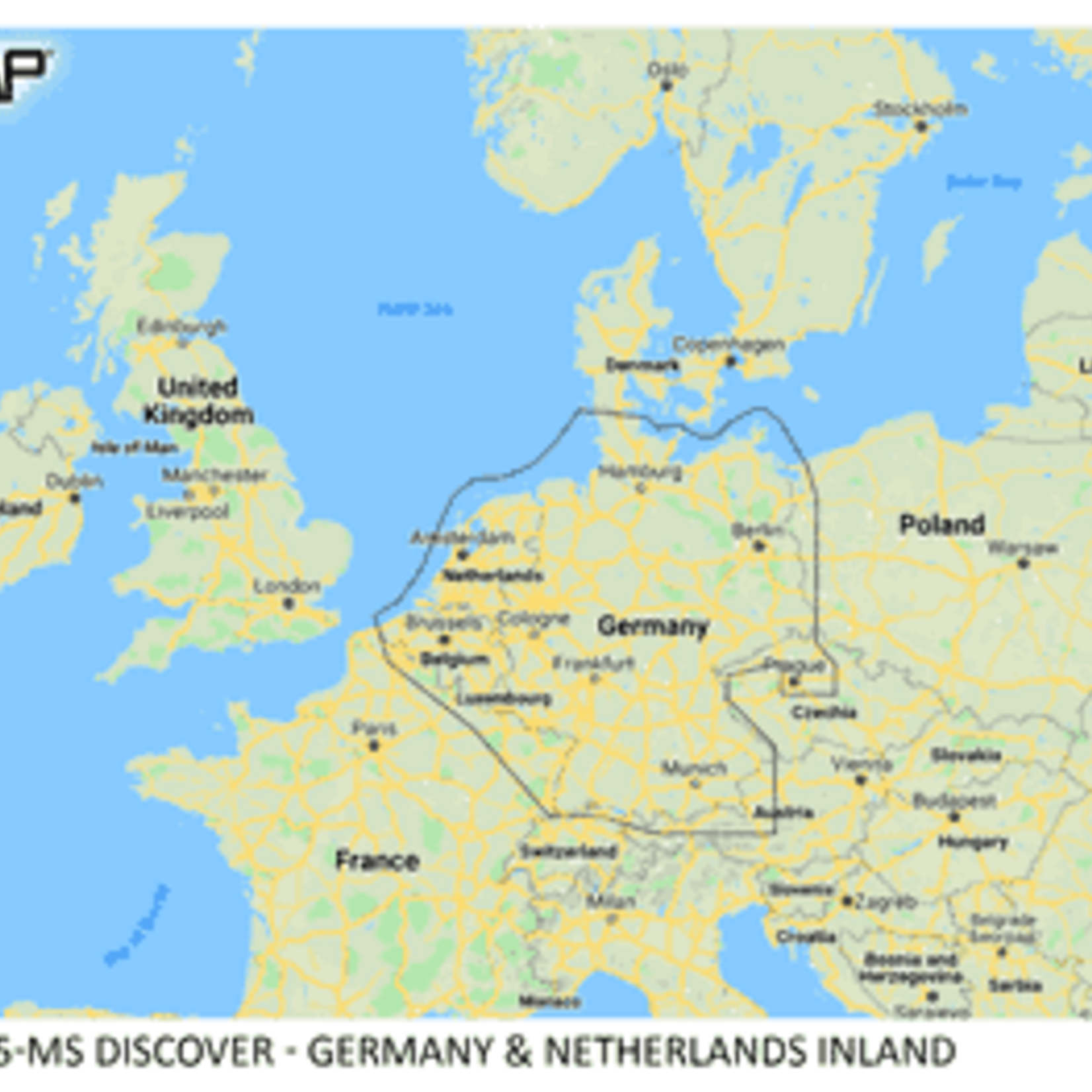 C-MAP DISCOVER - Germany & Netherland Inland