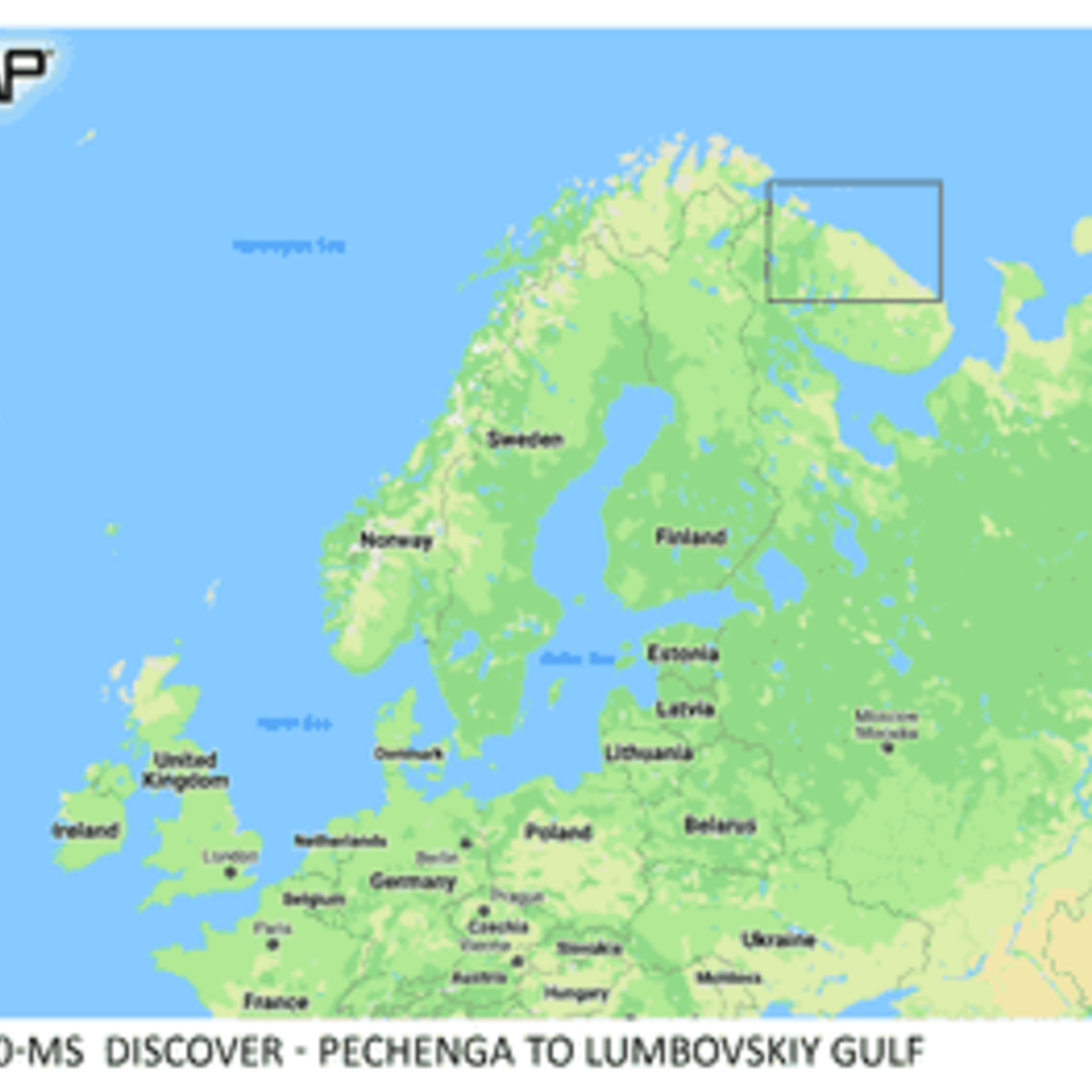 C-MAP DISCOVER - Pechenga to Lumbovskiy Gulf