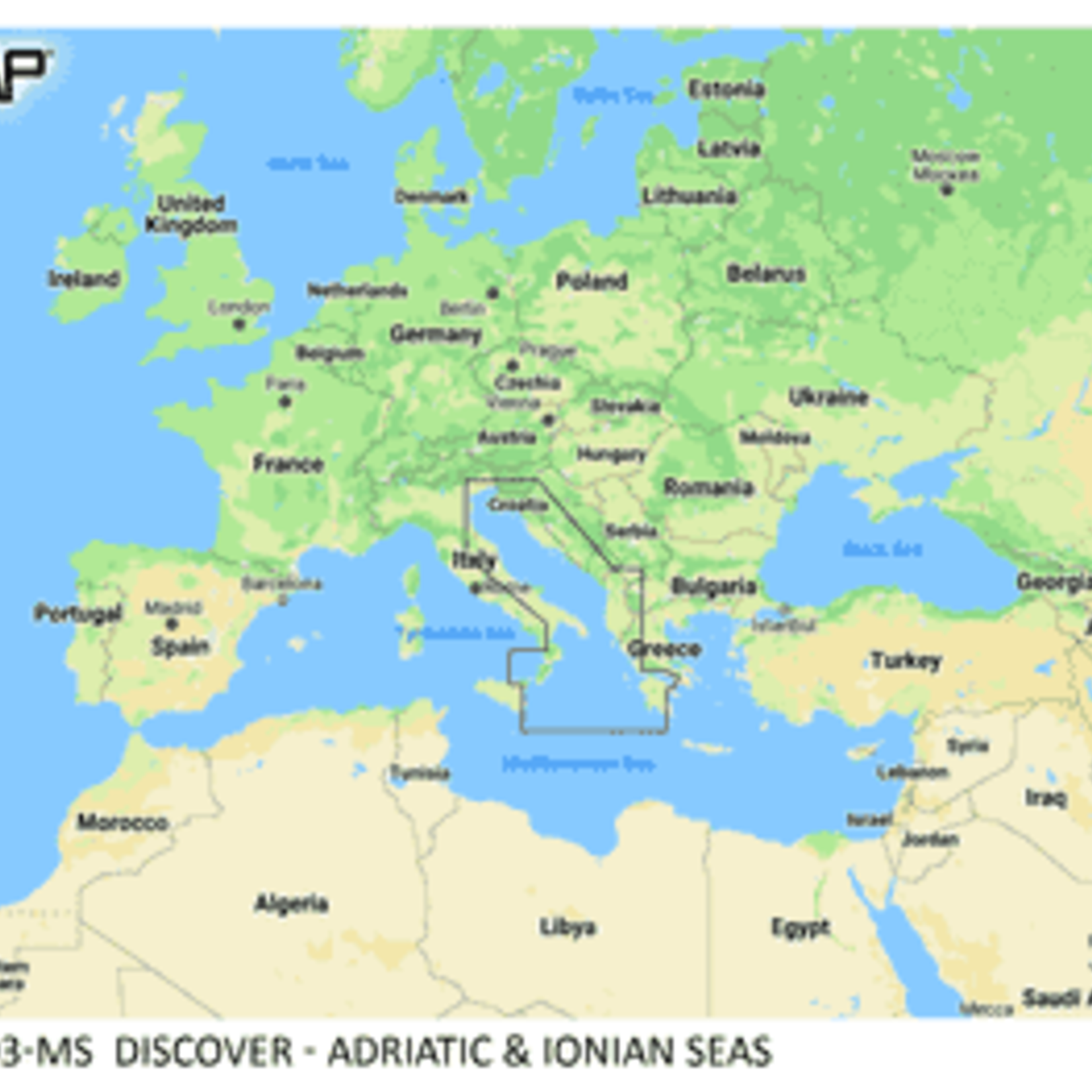 C-MAP DISCOVER - Adriatic & Ionian Seas