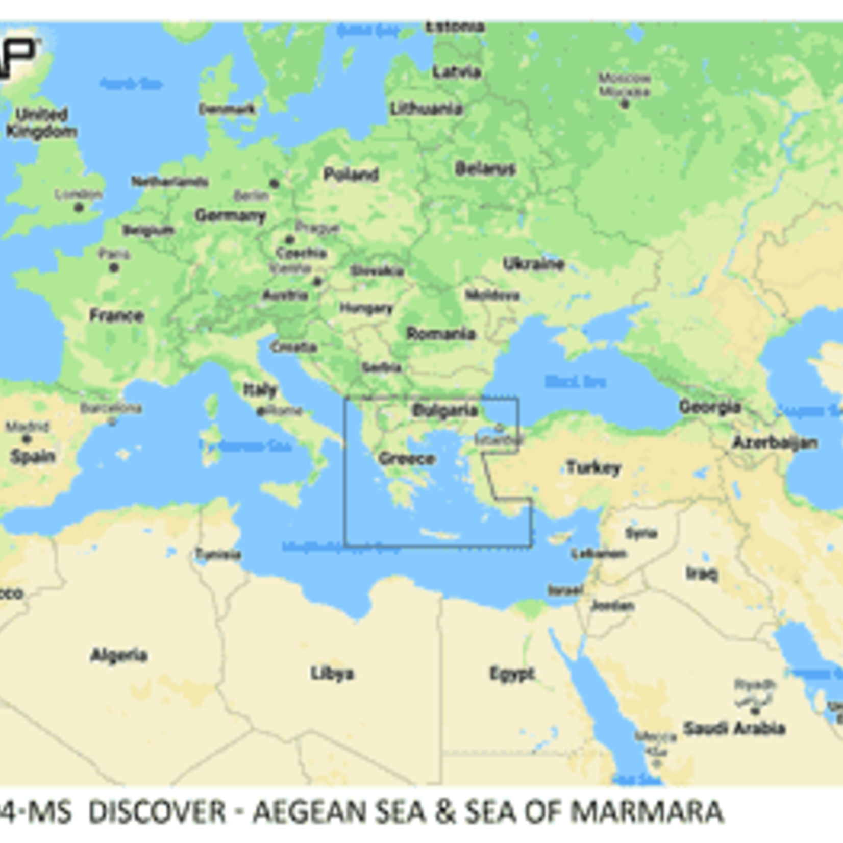 C-MAP DISCOVER - Aegean Sea & Sea of Marmara