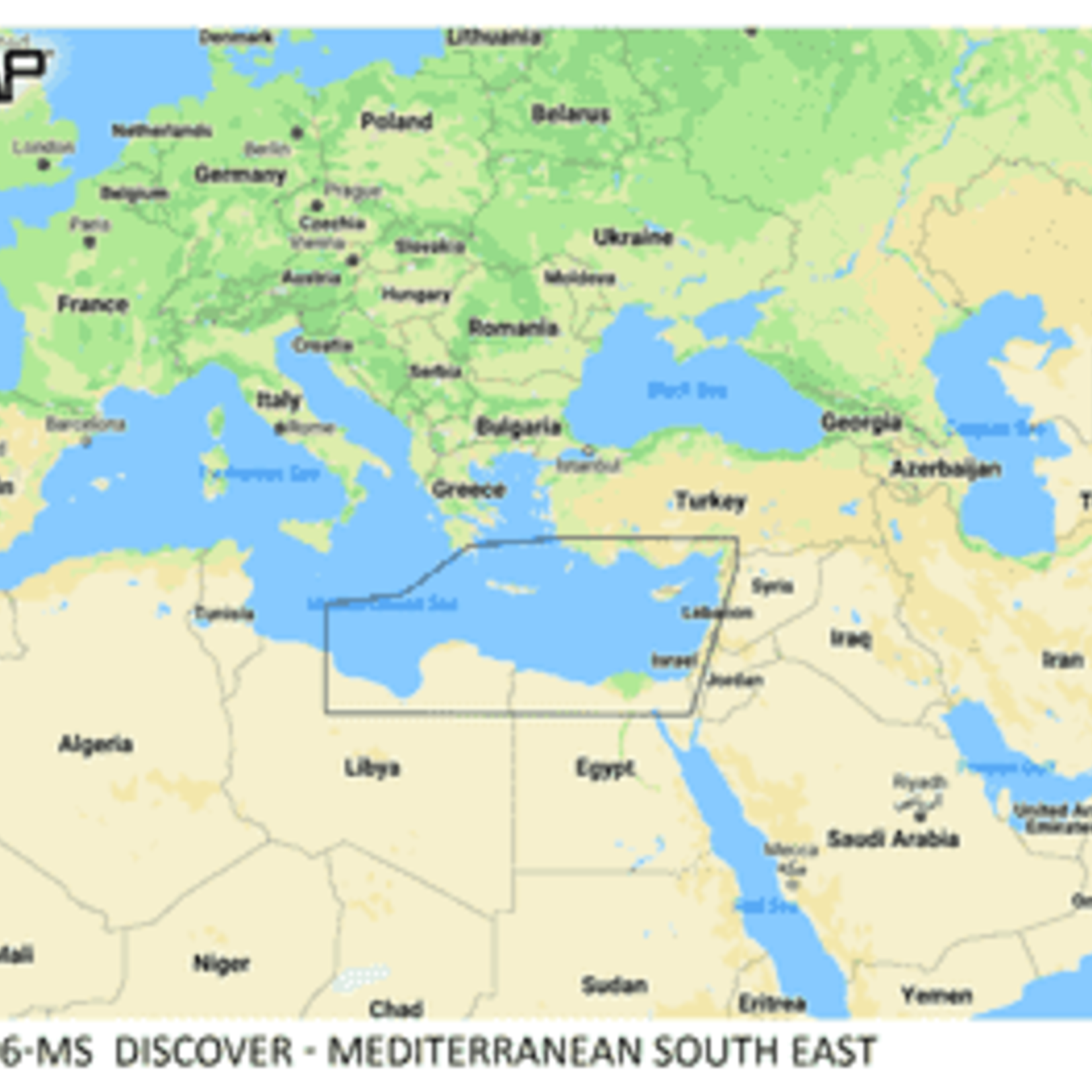 C-MAP DISCOVER - Mediterranean South East