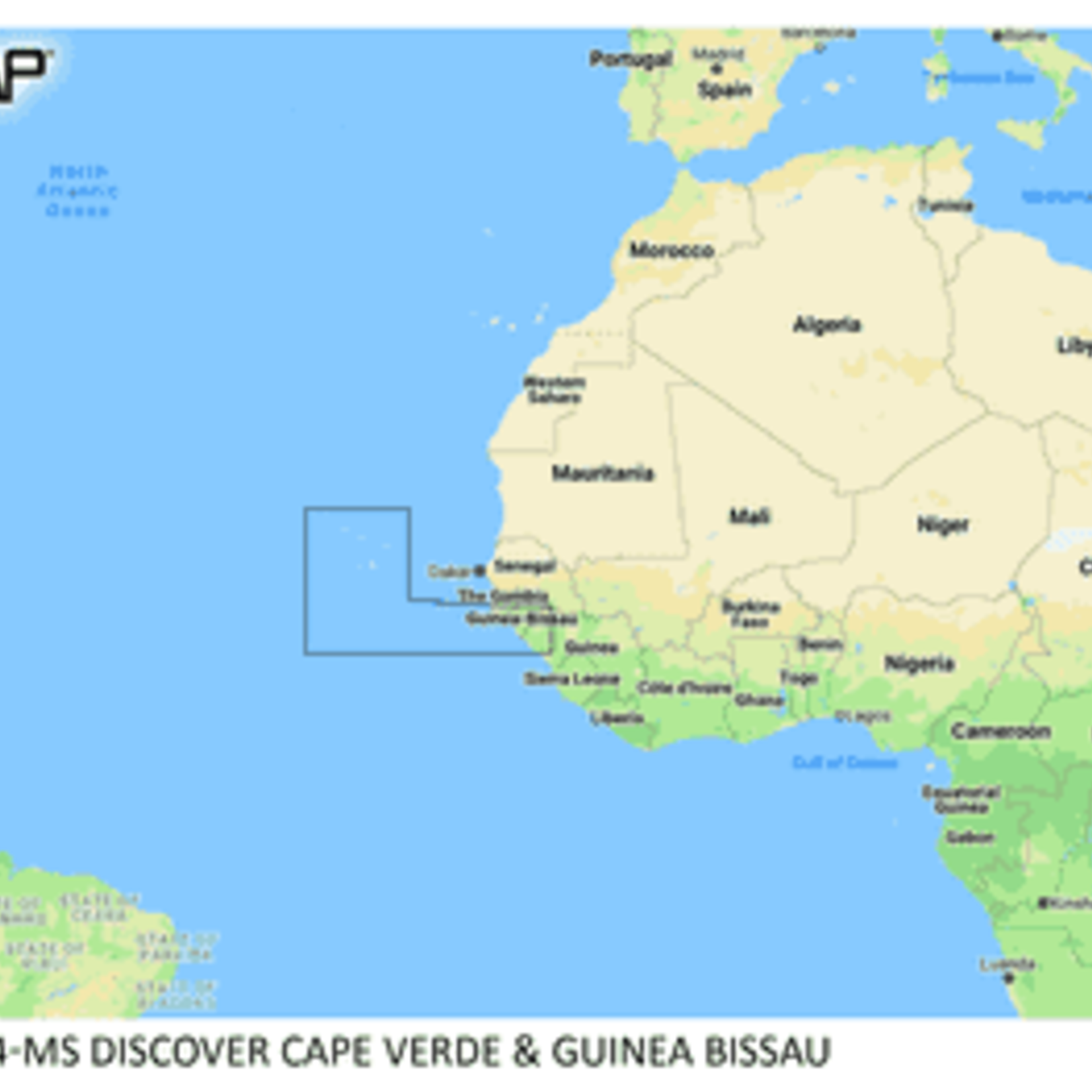 C-MAP DISCOVER - Cape Verde & Guinea Bissau