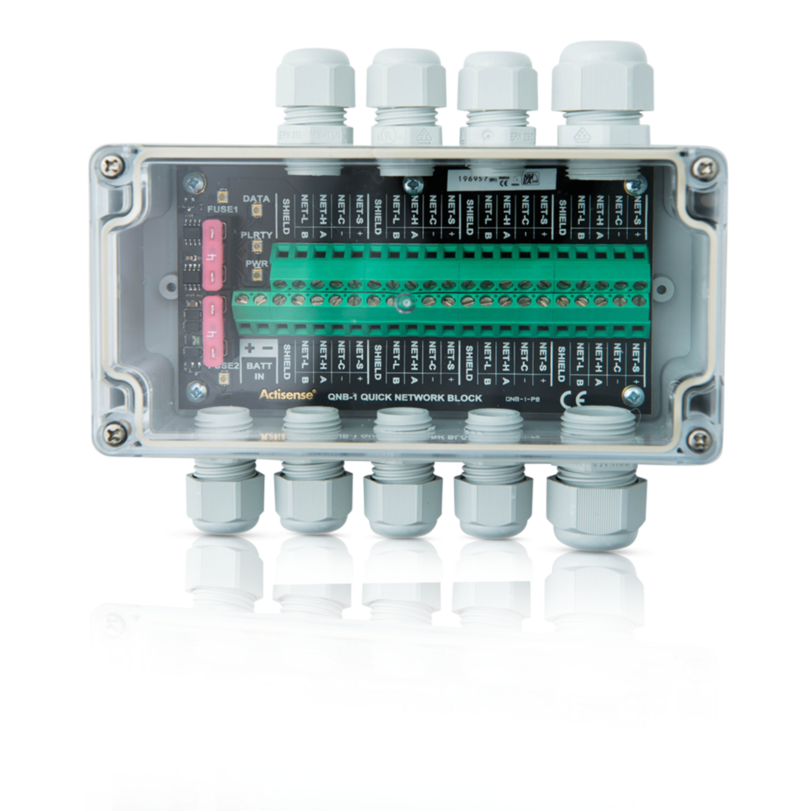 Actisense NMEA 2000 Network Block, 6 screw terminal drops, power feed and diagnostic features