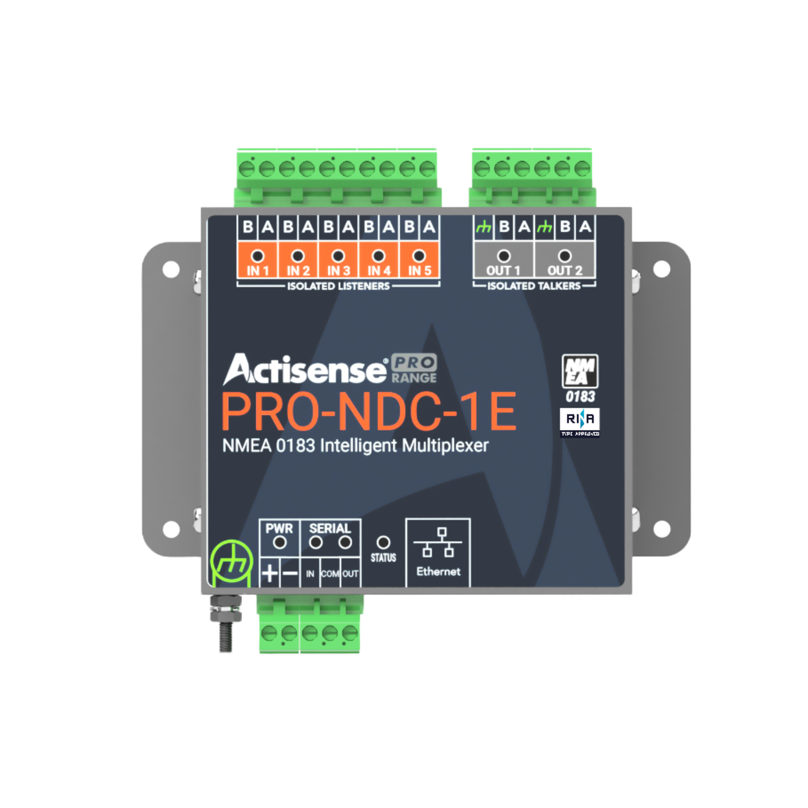 Actisense 5 inputs and 2 ISO-Drive outputs, Ethernet and serial connections