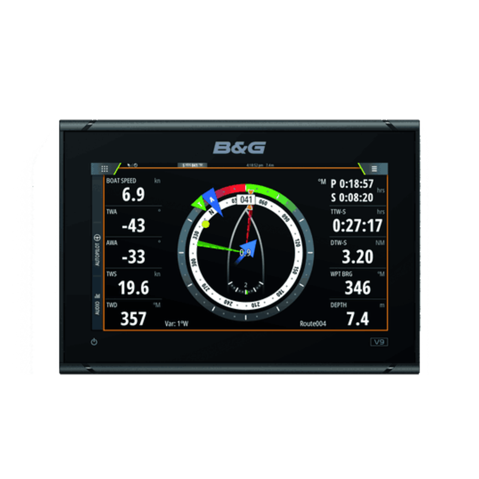 B&G  B&G Vulcan 9 FS 9” multifunctionele chartplotter met sonar en World Basemap