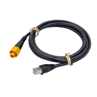 Adapter cable: Ethernet 5-pin male yellow to RJ45 male 1.8 m (6 ft)