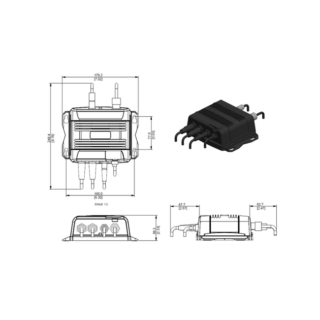 SOTDMA Class B AIS Transponder met verhoogde zendfrequentie en GPS-500 antenne
