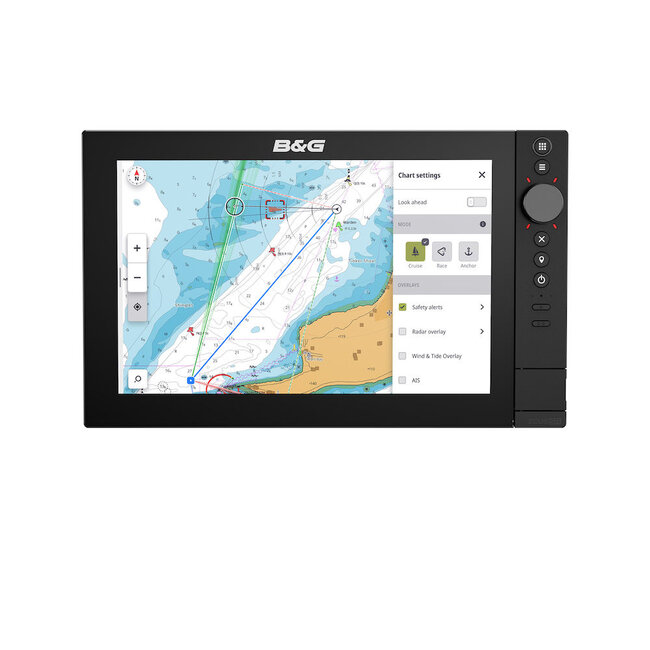 B&G  B&G Zeus SR-12 Chartplotter met 12” SolarMAX™ HD display en World Basemap