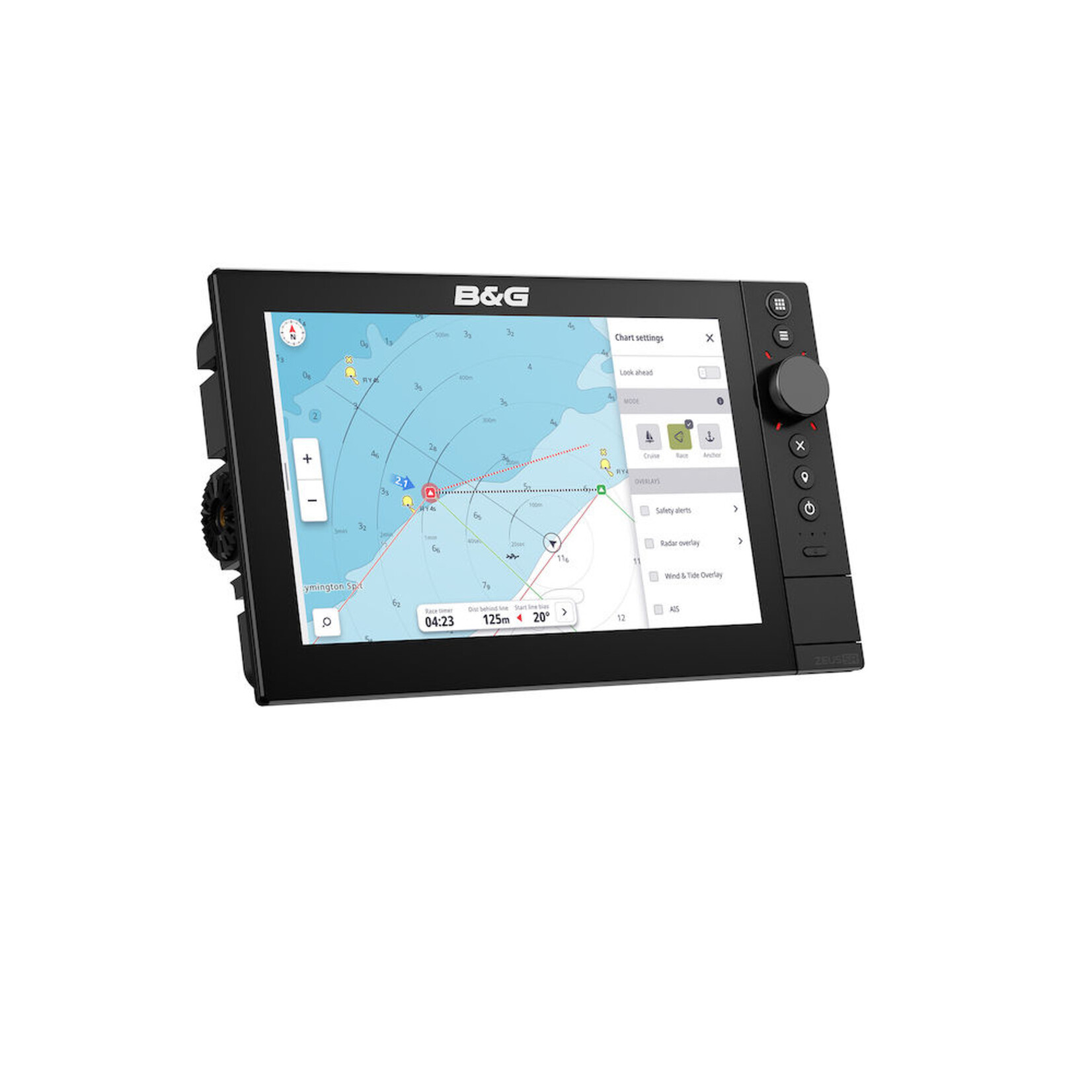 B&G  B&G Zeus SR-10 Chartplotter met 10” SolarMAX™ HD display en World Basemap