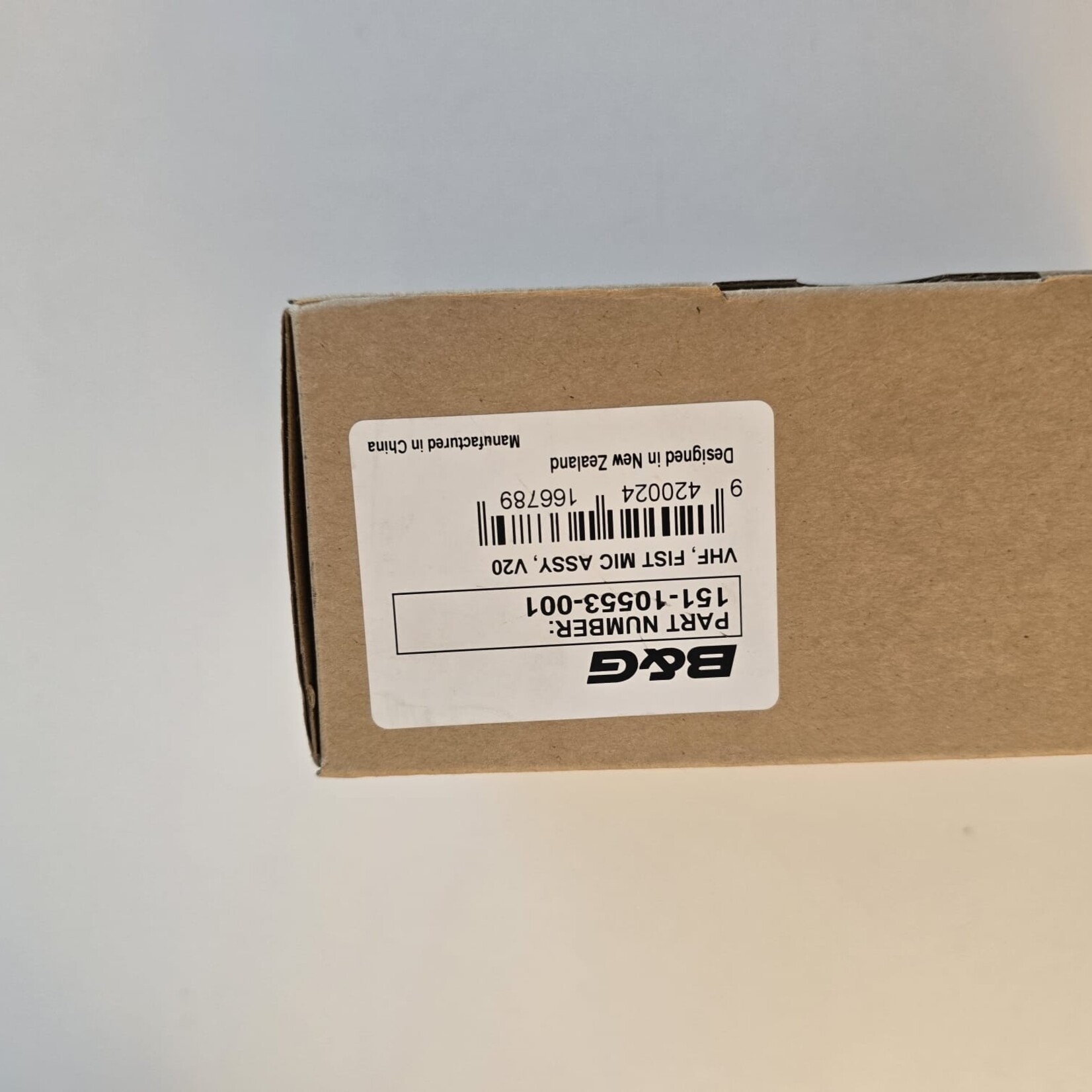 B&G  B&G V20 VHF Fist Mic Assembly – Original Replacement Part (151-10553-001)