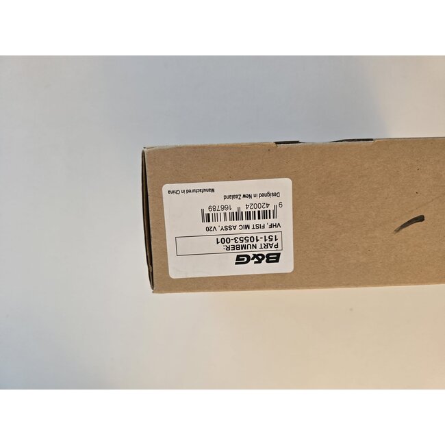 B&G  B&G V20 VHF Fist Mic Assembly – Original Replacement Part (151-10553-001)