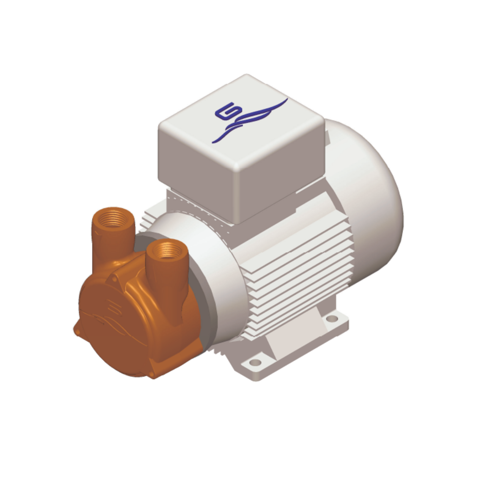 Webasto zelfaanzuigende zeewaterpomp WB1000G 230V 50Hz met bronzen pomphuis