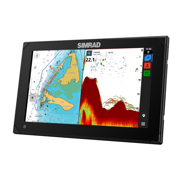 Simrad NSX 3009 multifunctionele kaartplotter met Active Imaging 3-in-1 transducer voor motorboten