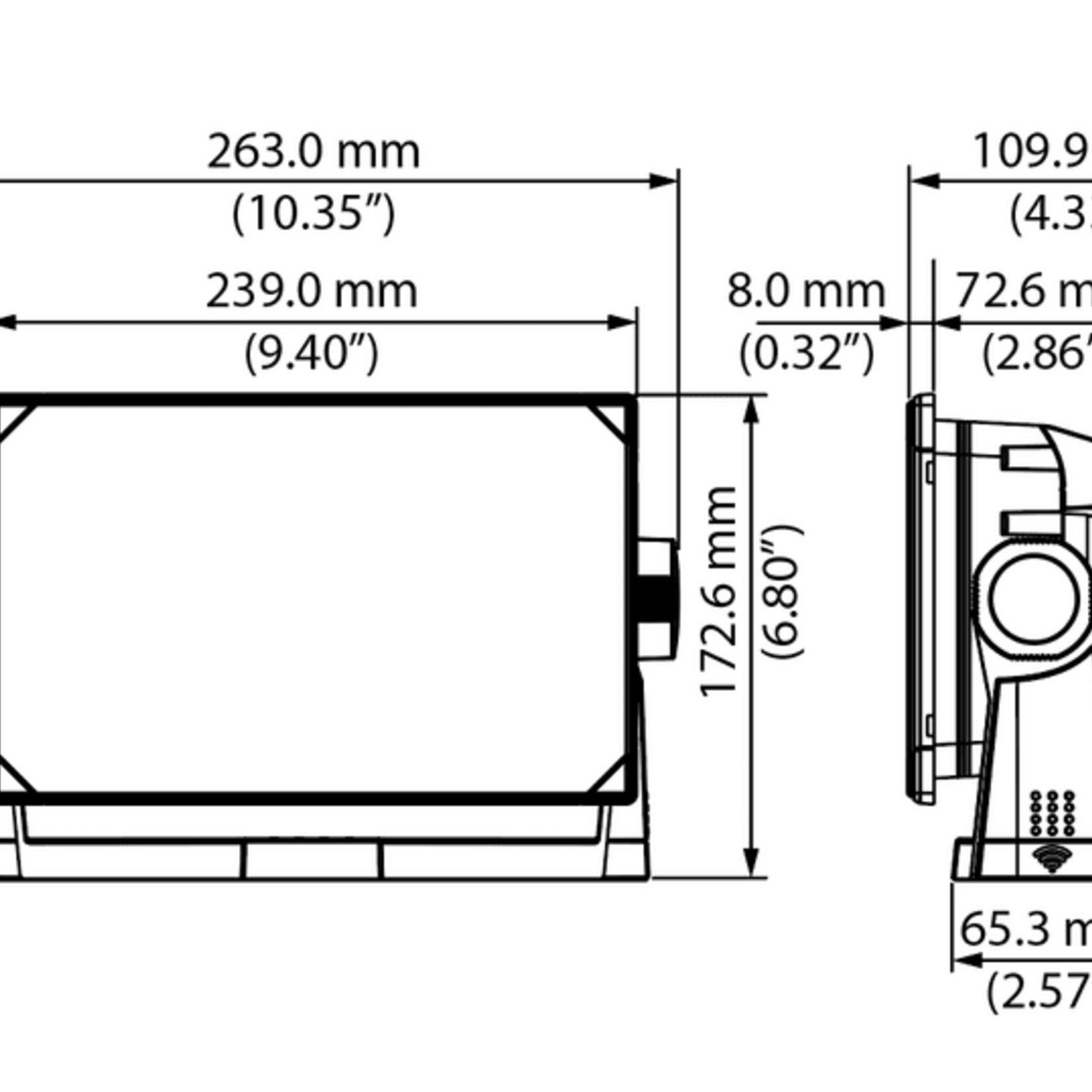 Simrad Simrad NSX 3009 multifunctionele kaartplotter met Active Imaging 3-in-1 transducer voor motorboten