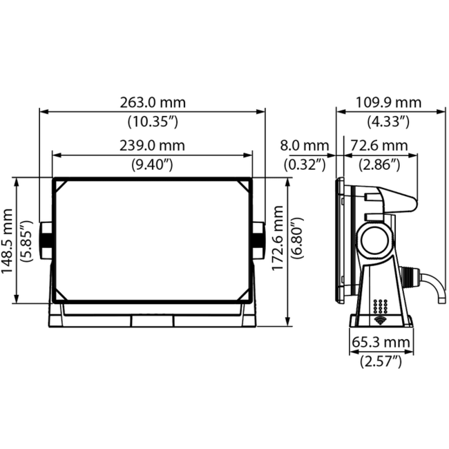 Simrad Simrad NSX 3009 multifunction chartplotter with Active Imaging 3-in-1 transducer