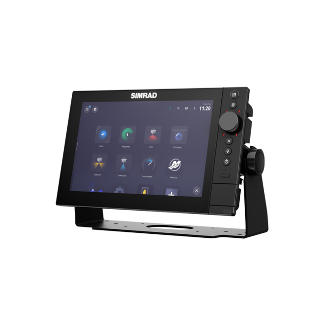 NSS 4-10 MFD, 10-inch SolarMAX™ high-definition display. Qualcomm® 8-core processor. Built-in dual channel 1 kW echosounder, GPS, Gigabit and 10/100 Ethernet, Video Out, WIFI. World basemap. A next-generation C-MAP® DISCOVER™ X or REVEAL X™ chart card is