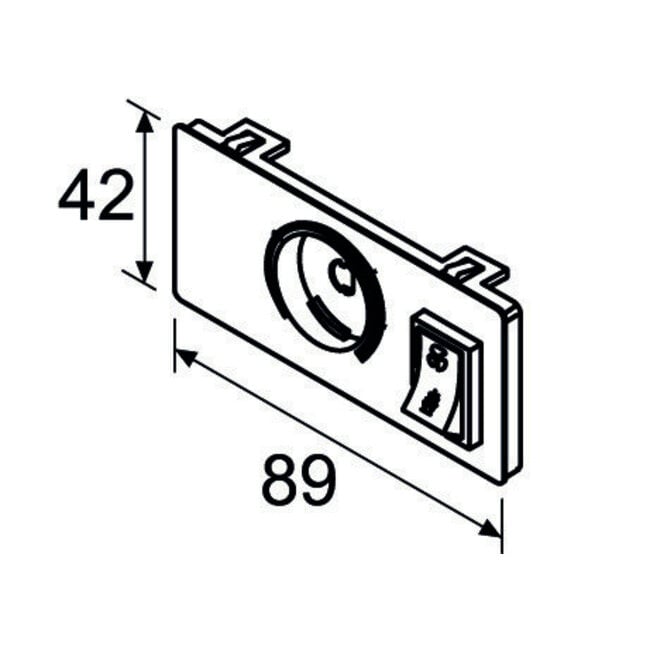 Webasto Installatiepaneel met schakelaar voor verwarming en ventilatiemodus