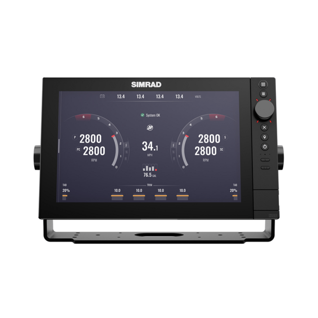 Simrad NSS 4-12 multifunction display with hybrid control