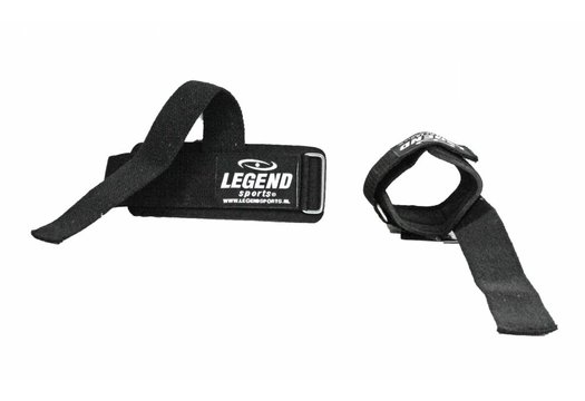 Fitness Straps Heren/Dames Zwart Power Grip
