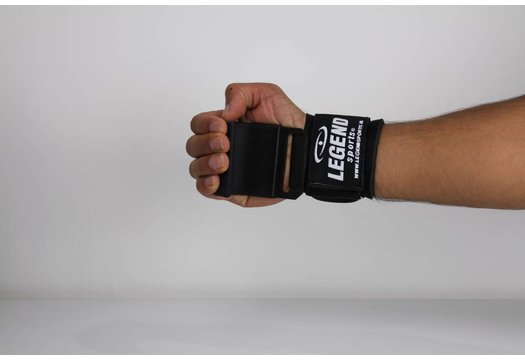 Fitness Haak Heren/Dames Zwart Power Grip