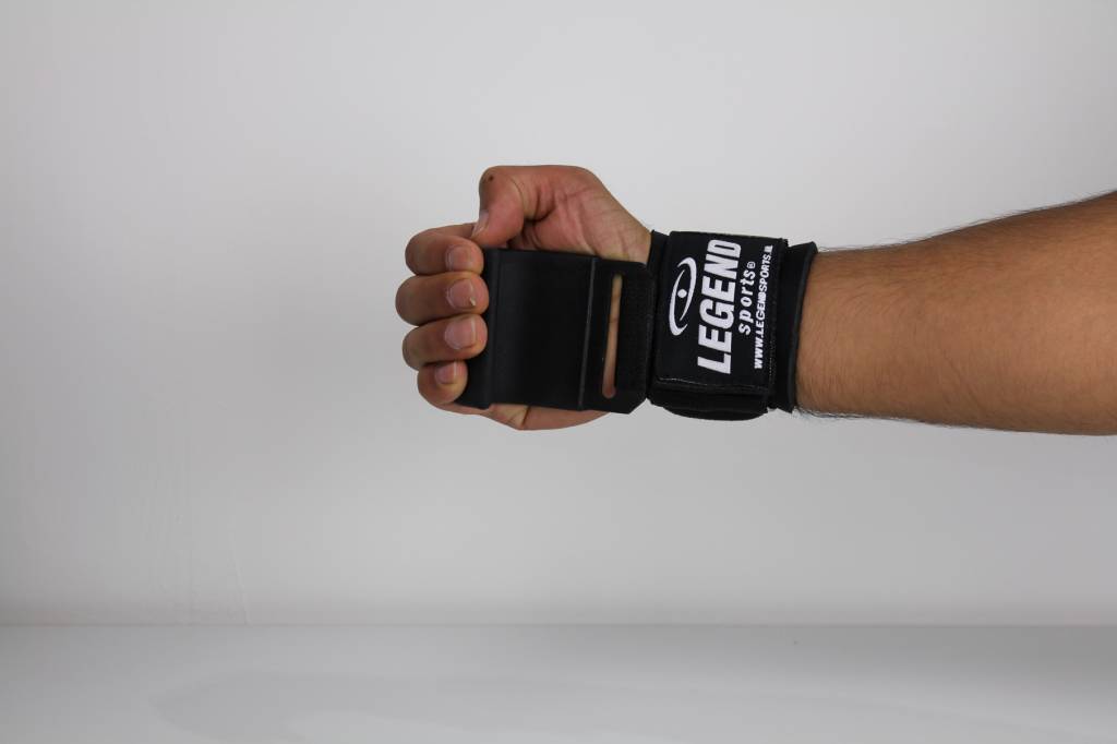 Fitness Haak breed Heren/Dames Zwart Power Grip Fitness Haak breed Heren/Dames Zwart Power Grip