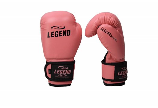 Kinder Bokshandschoenen 4-8 jaar Zalm Roze 4oz/6oz PU