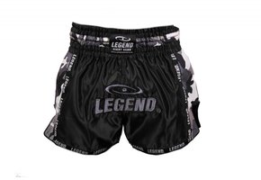 Kickboxing Shorts Kids/Adults Camo Gray Satin