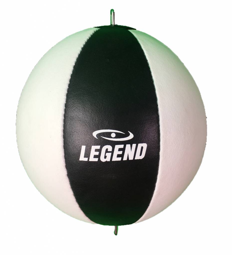 Double end Ball Boxing Black/White Leather
