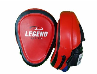 Focus Pads Leder Heavy Duty Gel Rood/Zwart