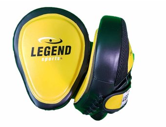 Focus Pads Leder Heavy Duty Gel Geel/Zwart