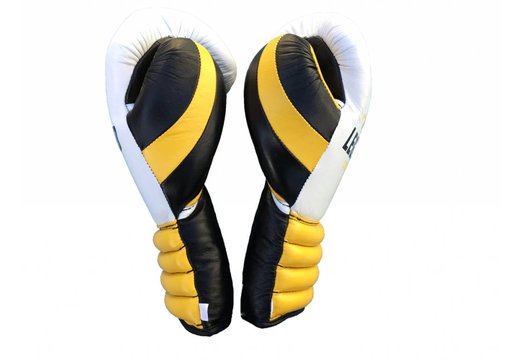 Veter Bokshandschoenen Heren/Dames Geel-Wit Leer