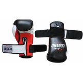 Legend Power Bokshandschoenen Heren?Dames Zwart-Wit-Rood Leer Legend Power Bokshandschoenen Heren?Dames Zwart-Wit-Rood Leer