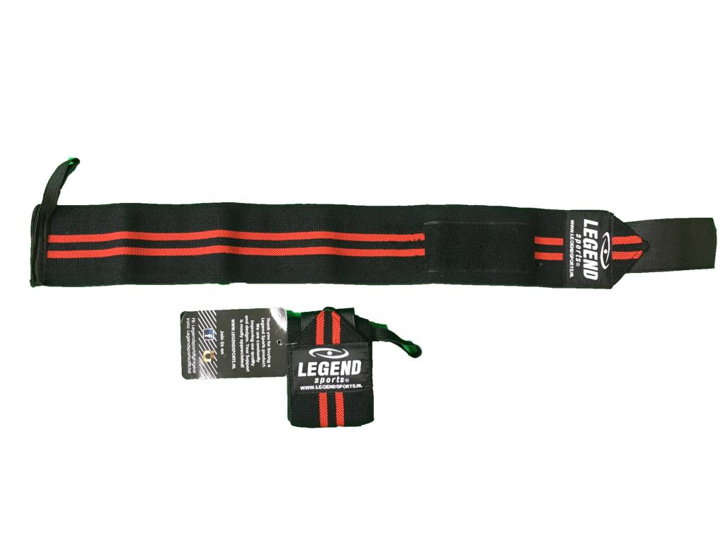 Fitness Wrist Bandage Men/Women Black-Red 60CM