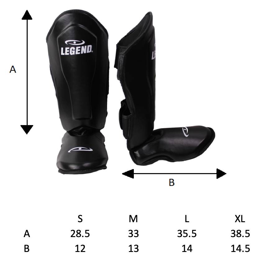 Scheenbeschermers kickboksen leer PRO Legendary