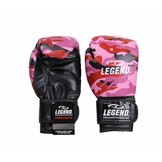 Powerfit & Protect Boxing Gloves Ladies Camo Pink PU