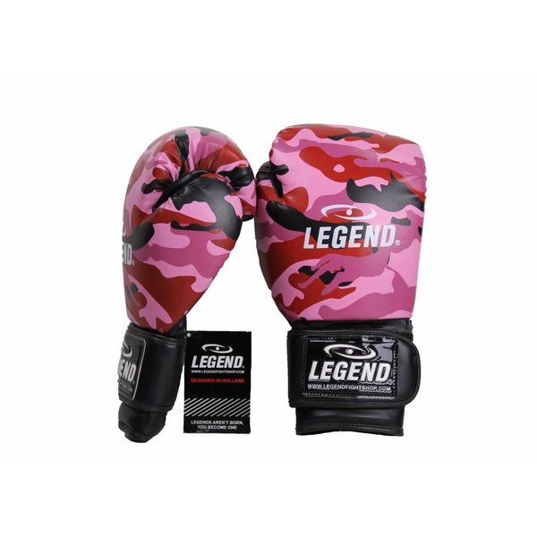 Powerfit & Protect Boxing Gloves Ladies Camo Pink PU