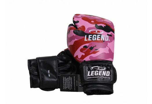 Powerfit & Protect Bokshandschoenen Dames Camo Roze PU