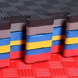 Legend Puzzelmat Sportvloer | 100 x 100 x 4 cm | Blauw / Geel