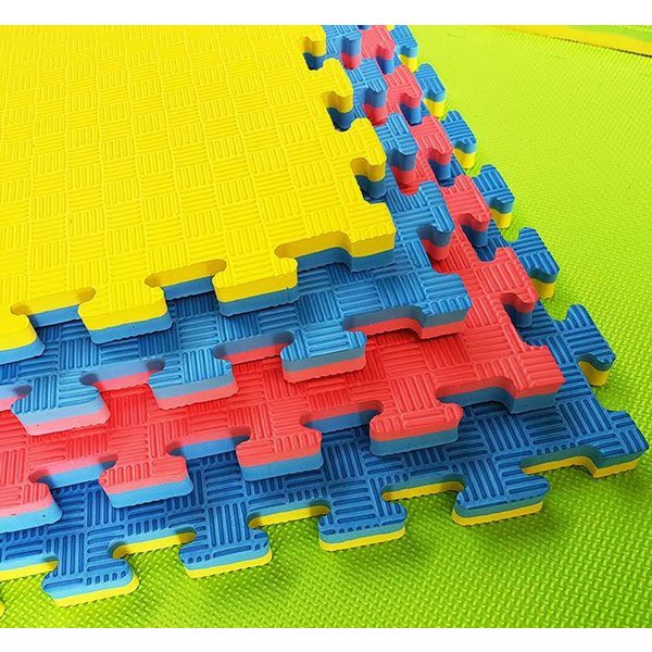 Puzzle Mat | 100x100x2cm | Blue red