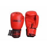 Kids Boxing Gloves Red 6oz Leather