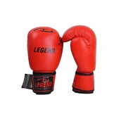 Kids Boxing Gloves Red 6oz Leather