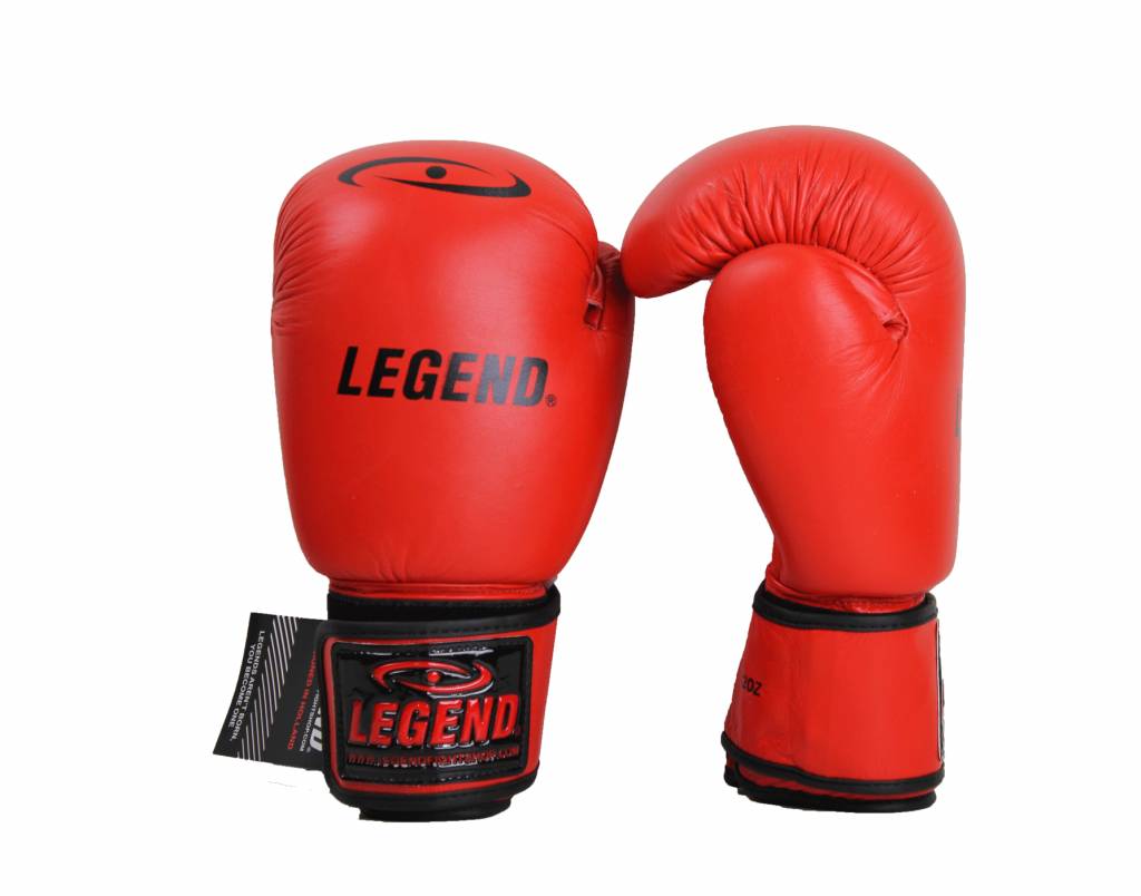 Kids Boxing Gloves Red 6oz Leather