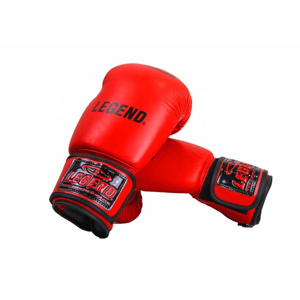 Kids Boxing Gloves Red 6oz Leather