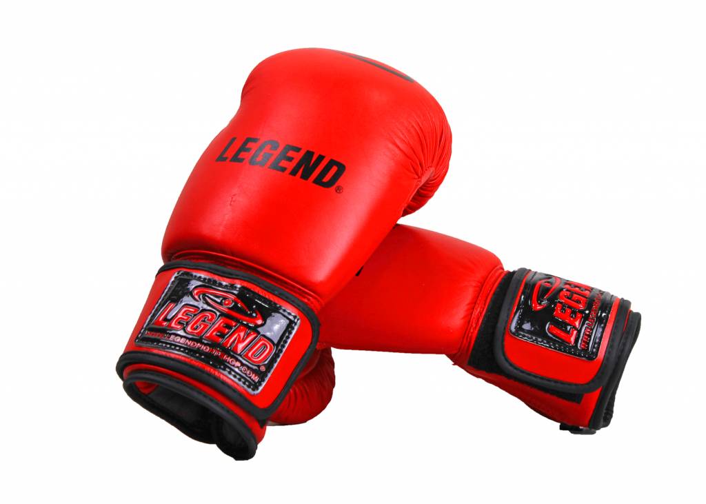 Kids Boxing Gloves Red 6oz Leather