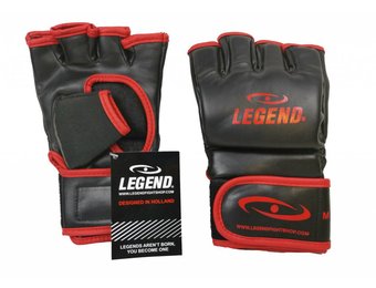 Bokszak / MMA Handschoenen Heren/Dames Zwart-Rood PU