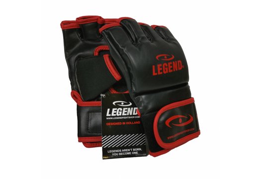 Bokszak / MMA Handschoenen Heren/Dames Zwart-Rood PU